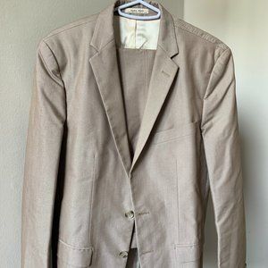 Zara Khaki / Sand / Ecru Suit 38R